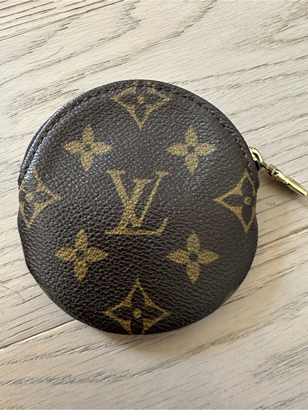 LOUIS VUITTON Monogram Porte Monnaie Rond Coin Purse CT0034 France